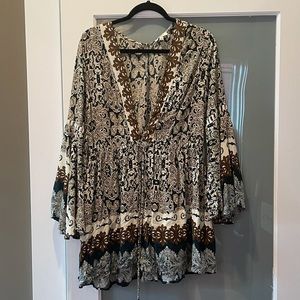 Umgee Long Sleeve Romper